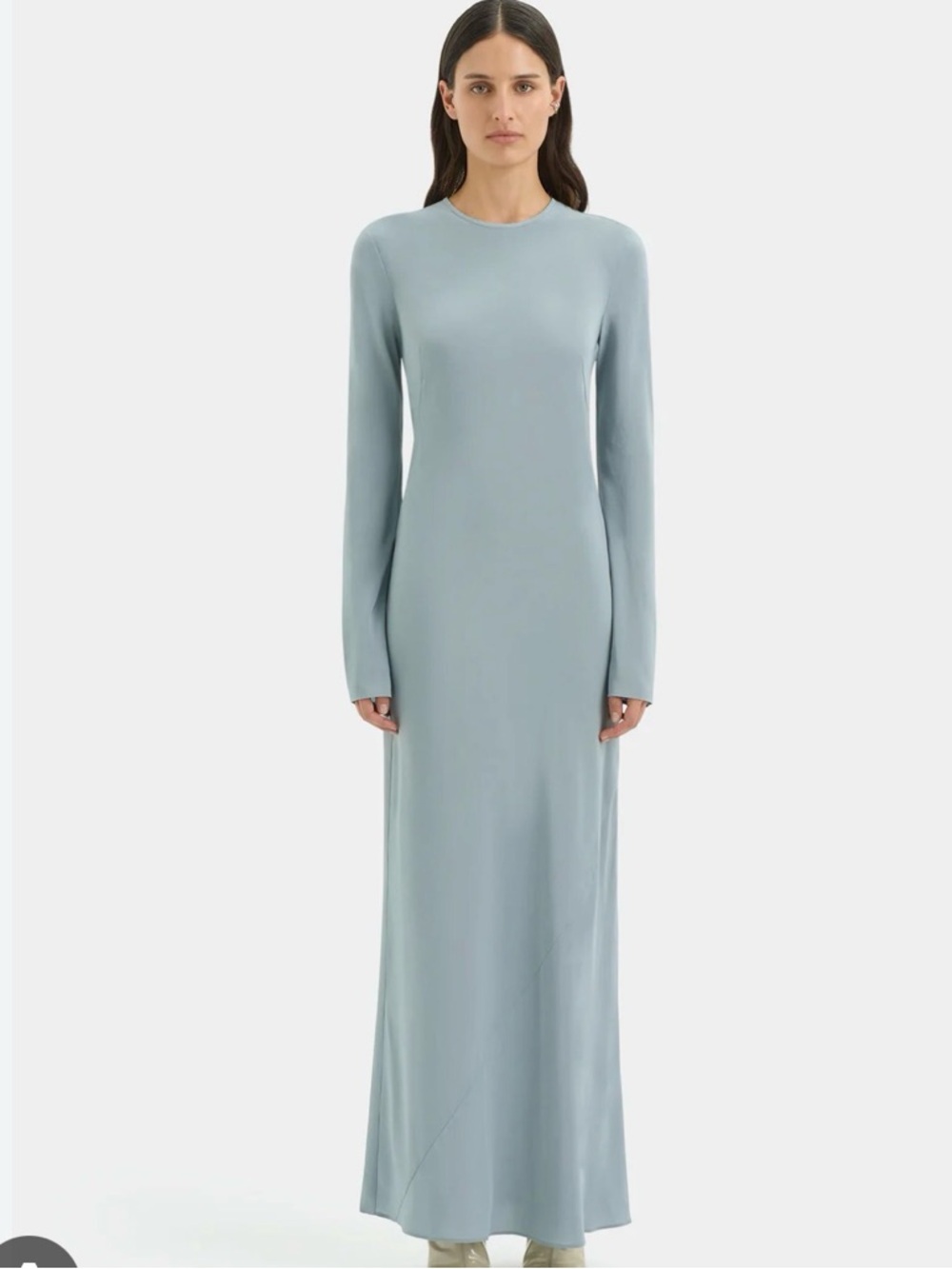 SIR Piero Silk Gown in Storm